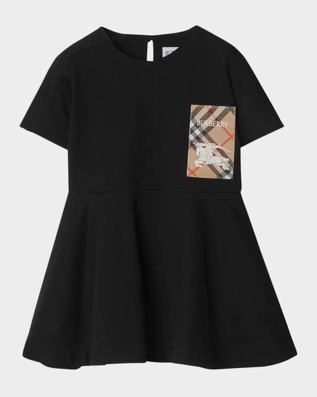 Girl's Riley EKD Logo-Print Dress, Size 3-14